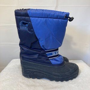 SOREL Unisex Youth 5 Blue Cub II Water Resistance Insulated Snow Winter Boots